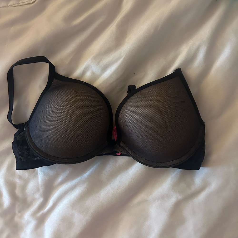 La Senza Black Mesh Bra 34B